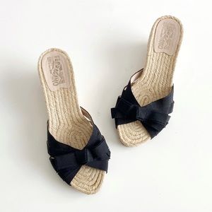 Salvatore Ferragamo Grisson Espadrille Sandal Sz 8